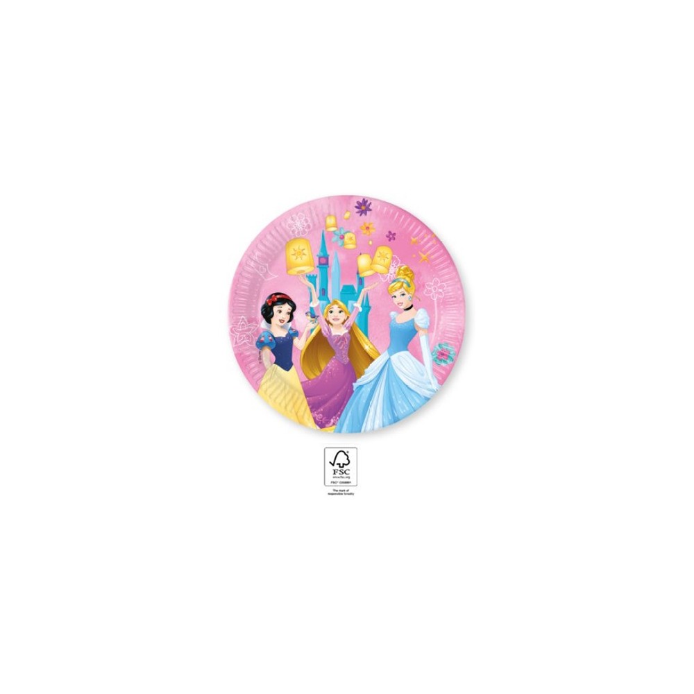 Disney Princess Live Your Story paper plate 8 pcs 23 cm FSC
