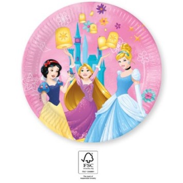 Disney Princess Live Your Story paper plate 8 pcs 23 cm FSC