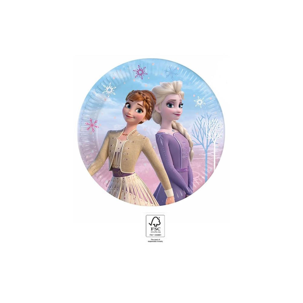 Disney Frozen Wind paper plate 8 pcs 23 cm FSC