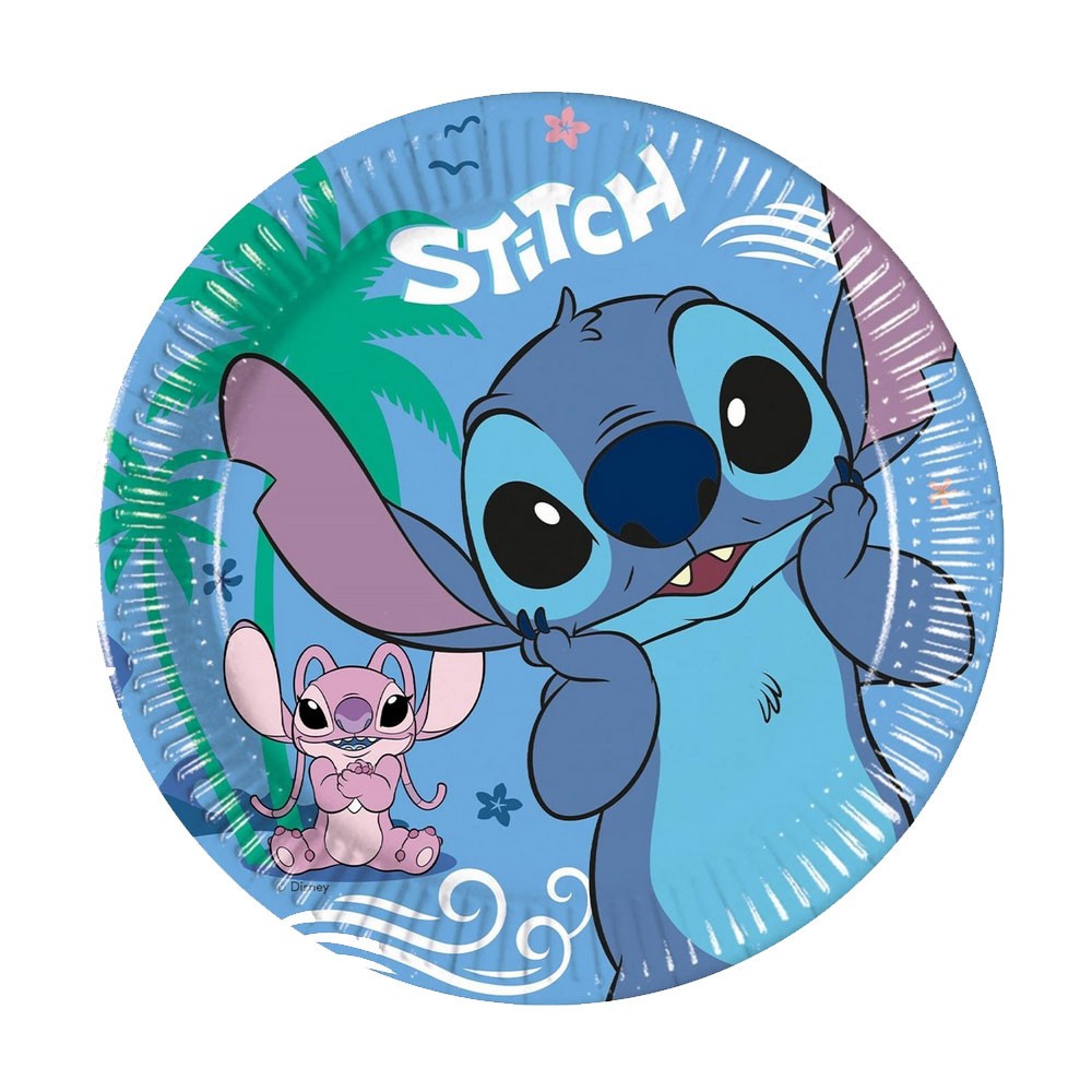 Disney Lilo and Stitch Angel paper plate 8 pcs 20 cm FSC