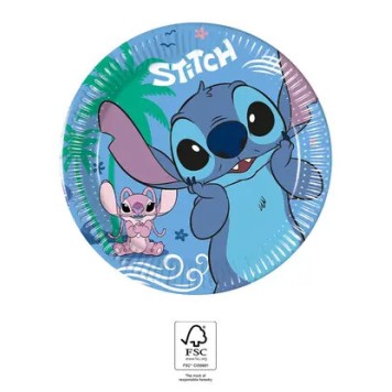 Disney Lilo and Stitch Angel paper plate 8 pcs 20 cm FSC