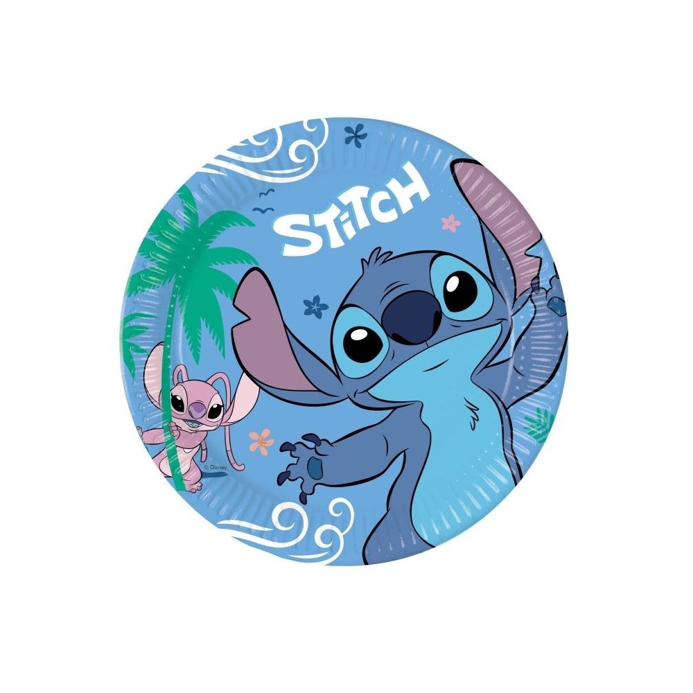 Disney Lilo and Stitch Angel paper plate 8 pcs 23 cm FSC