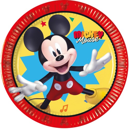 Disney Mickey Jump Into Fun paper plate 8 pcs 20 cm FSC