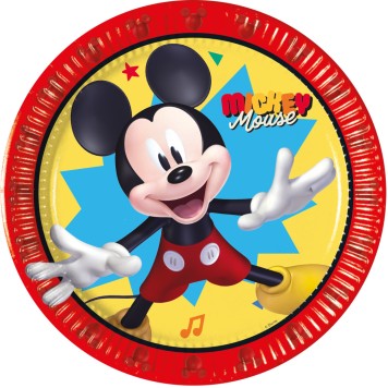 Disney Mickey Jump Into Fun paper plate 8 pcs 20 cm FSC