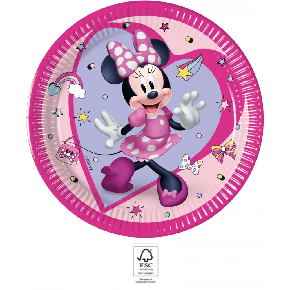 Disney Minnie  Junior paper plate 8 pcs 20 cm FSC