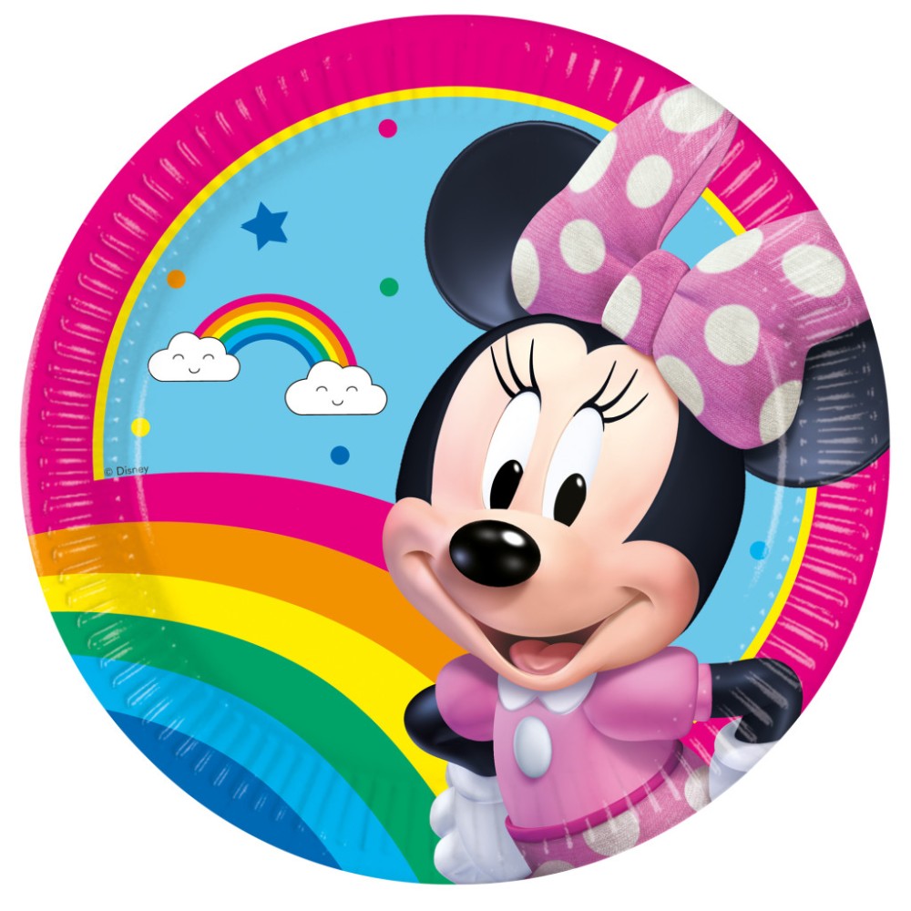 Disney Minnie Makes Me Smile paper plate 8 pcs 20 cm FSC