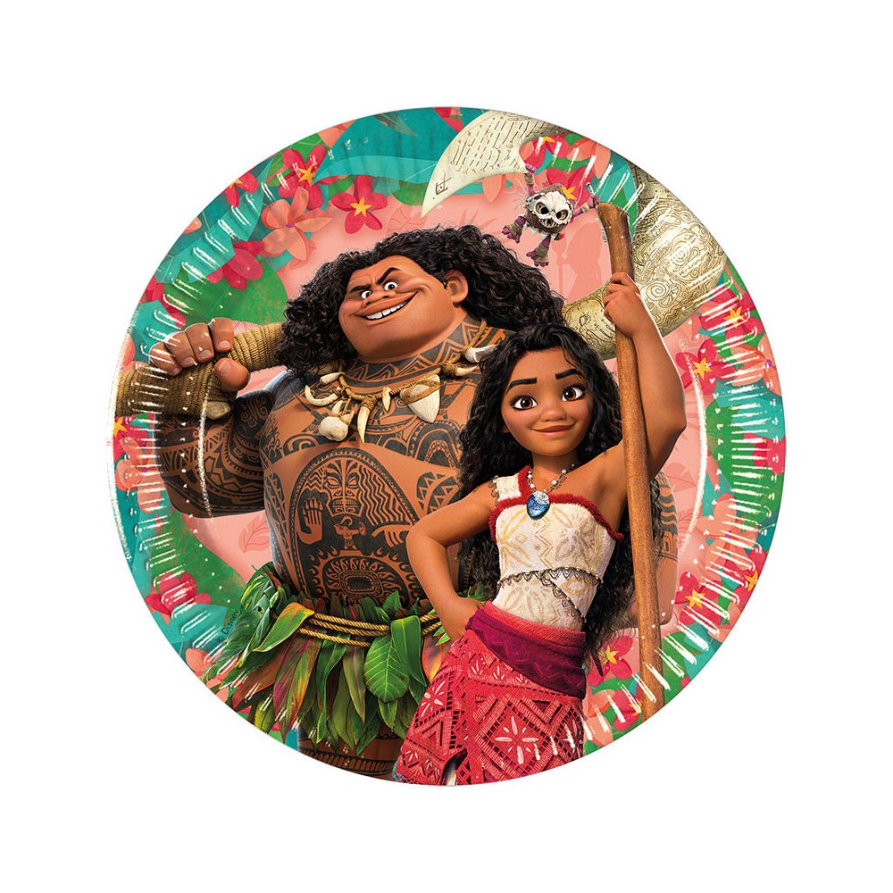 Disney Vaiana Sailing Spirit paper plate 8 pcs 20 cm FSC