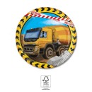 Construction Grabber 8-piece paper plate set 20 cm FSC