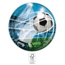 Football Soccer Fans paper plate 8 pcs 20 cm FSC