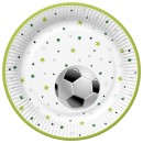 Football With Stars paper plate 8 pcs 22.7 cm