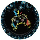 Gamer Play Pad paper plate 8 pcs 18 cm