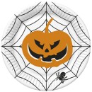 Halloween Scary paper plate, 8 pcs, 18 cm