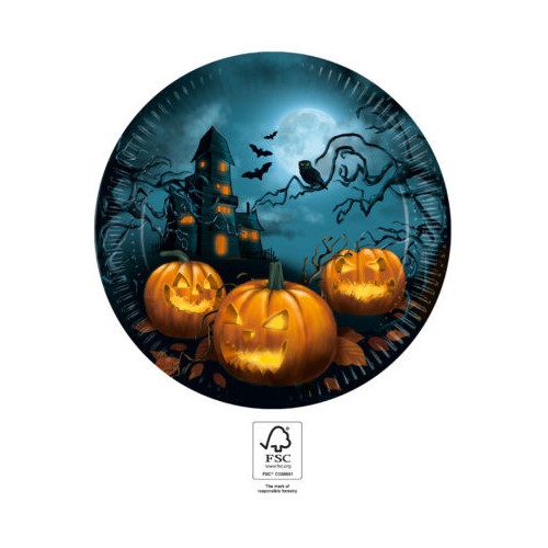 Halloween Sensations paper plate 8 pcs 23 cm FSC