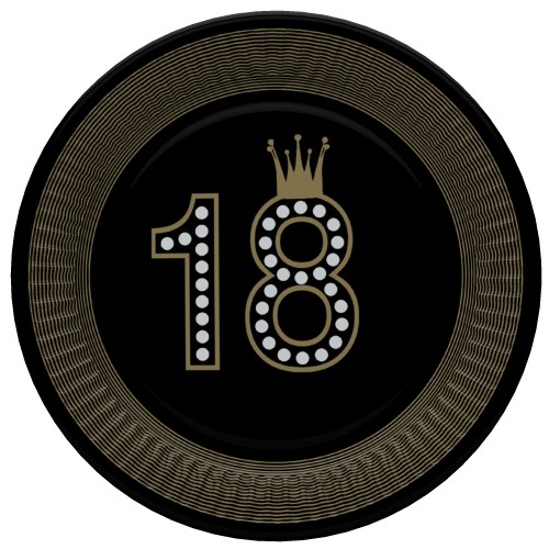 Happy Birthday Hollywood Style Happy Birthday 18 paper plates 8 pcs 18 cm