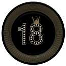 Happy Birthday Hollywood Style Happy Birthday 18 paper plates 8 pcs 18 cm