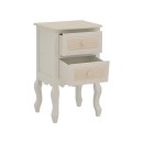 Table de chevet blanc antique bois 40x34,5x64,5 cm
