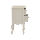 Table de chevet blanc antique bois 40x34,5x64,5 cm
