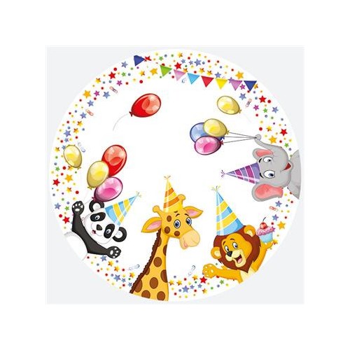 Happy Birthday Star Happy Birthday paper plate 8 pcs 18 cm