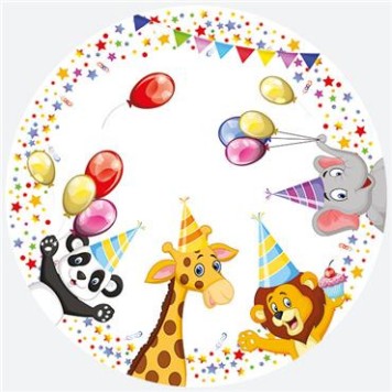 Happy Birthday Star Happy Birthday paper plate 8 pcs 18 cm