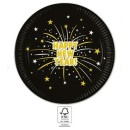 Happy New Year Flares Happy New Year Paper Plate 8 pcs 23 cm FSC