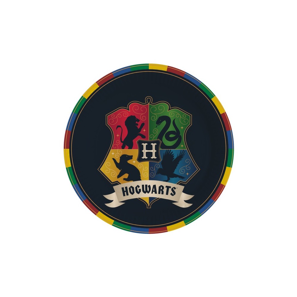 Harry Potter Houses paper plate 8 pcs 23 cm