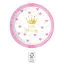 Princess Little Princess paper plate 8 pcs 20 cm FSC