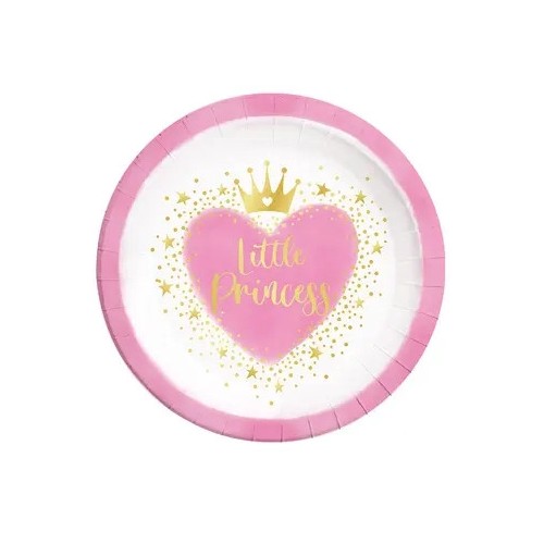 Princess Little Princess Paper Plate 8 pcs 23 cm FSC