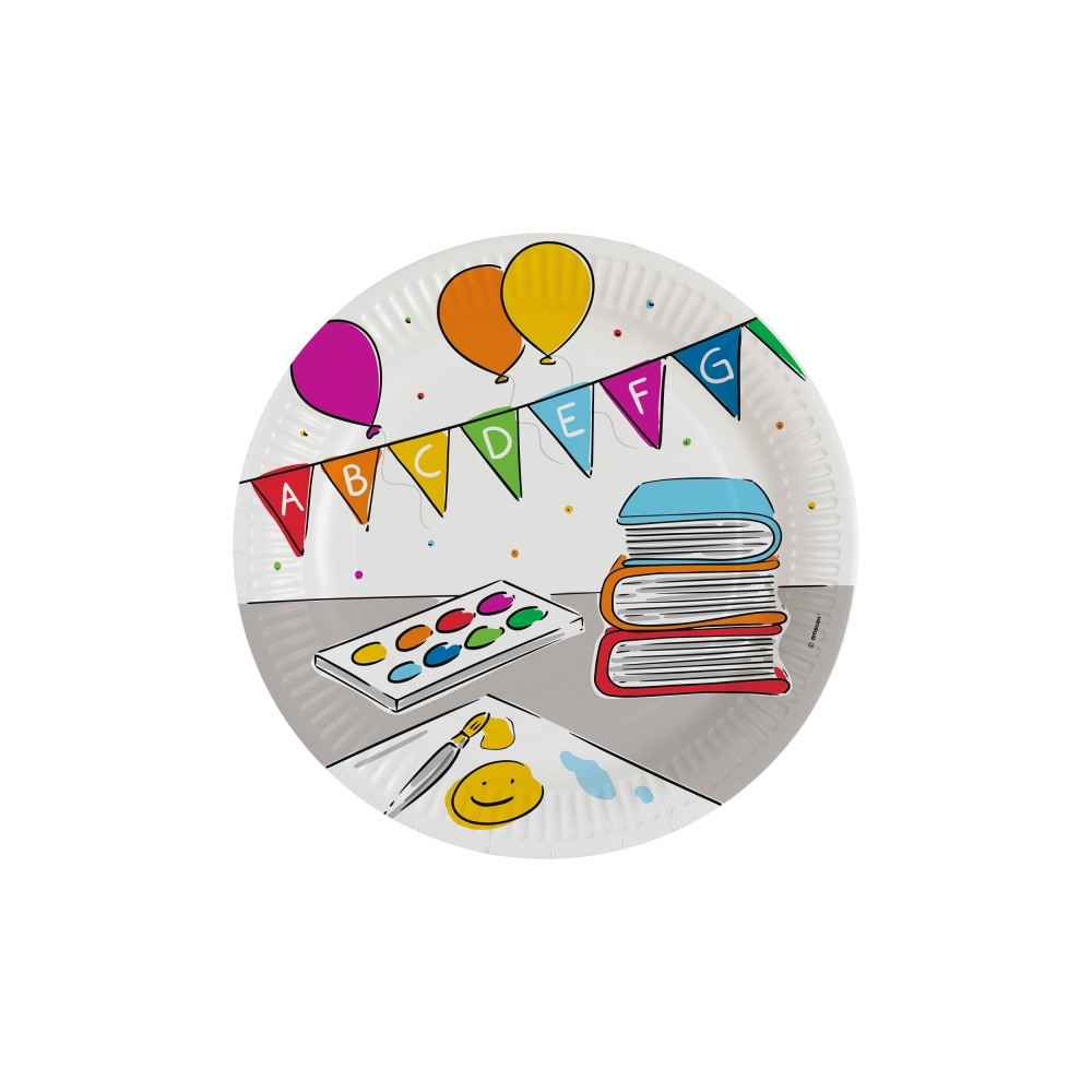 My School Start School Start paper plate 8 pcs 23 cm