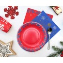 Christmas Let It Snow i paper plate 6 pcs 18 cm