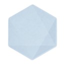 Colour Vert Decor Blue hexagonal plate 6 pcs 15.8 cm