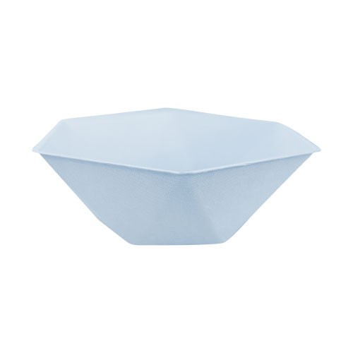 Colour Vert Decor Blue Hexagonal Deep Plate Set of 6 15.8 cm