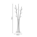 Coat stand Marianni pakoworld gold-white metal 50x38x182cm