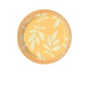Flower Orange Leaves Leaf Paper Plate 8 pcs 20 cm