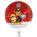Paw Patrol Ready For Action paper plates 8 pcs 20 cm FSC