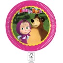 Masha and the Bear Forest paper plate 8 pcs 23 cm FSC