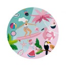 Summer Surfing paper plate 6 pcs 18 cm