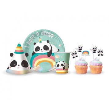 Panda Dreamy paper plate 6 pcs 18 cm