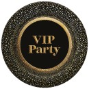 Party Gold VIP paper plate 8 pcs 22.7 cm
