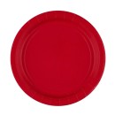 Colour Apple Red Red Paper Plate, 8 pcs, 23 cm
