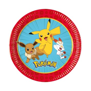 Pokémon Next Generation paper plate 8 pcs 20 cm FSC