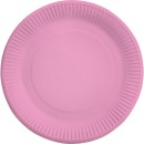 Colour New Pink Pink Paper Plate 8 pcs 23 cm