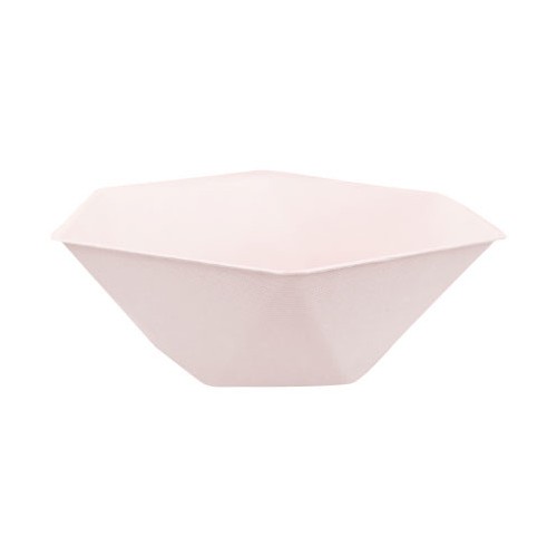 Colour Vert Decor Pink hexagonal deep plate 6 pieces 15.8 cm