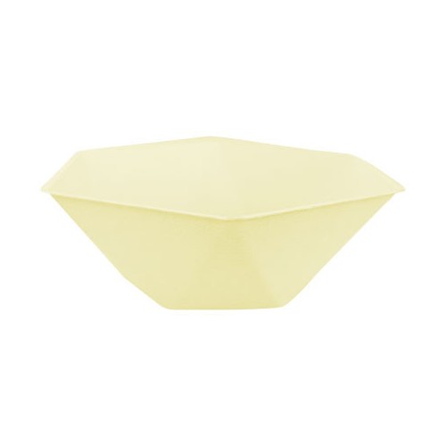 Colour Vert Decor Yellow Hexagonal Deep Plate Set of 6 Pcs 15.8 cm