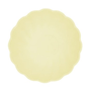 Colour Vert Decor Yellow Deep Plate Set of 6, 14.8 cm