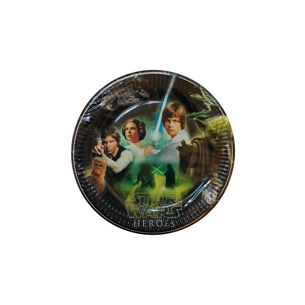 Star Wars Heroes paper plate 8 pcs 23 cm