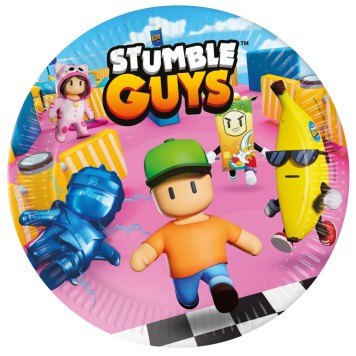 Stumble Guys Chaos Runner paper plate 8-piece 23 cm FSC