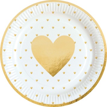 Love Everyday paper plate 8 pcs 23 cm