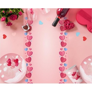 Love Love Is In The Air Pink paper plate set of 6 18 cm