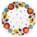 Colour Cutout paper plate 8 pcs 22.7 cm
