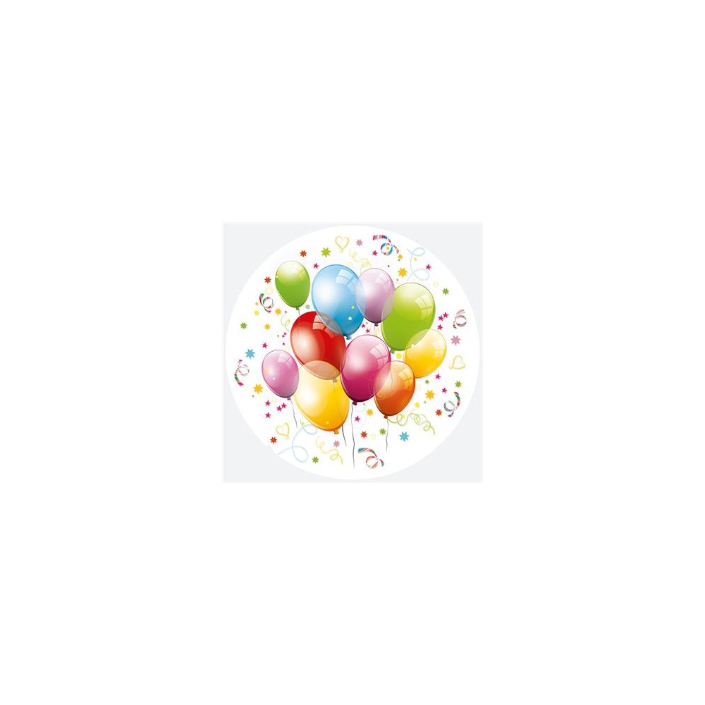 Colour Balloons balloon paper plate 8 pieces 18 cm